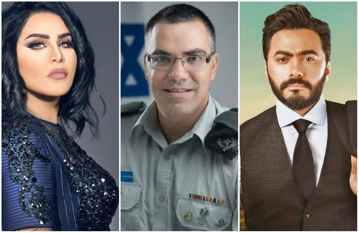 أفيخاي أدرعي للفلسطينيين: كونوا ناجحين مثل صلاح وأحلام وتامر حسني.. لا “مخربين”!