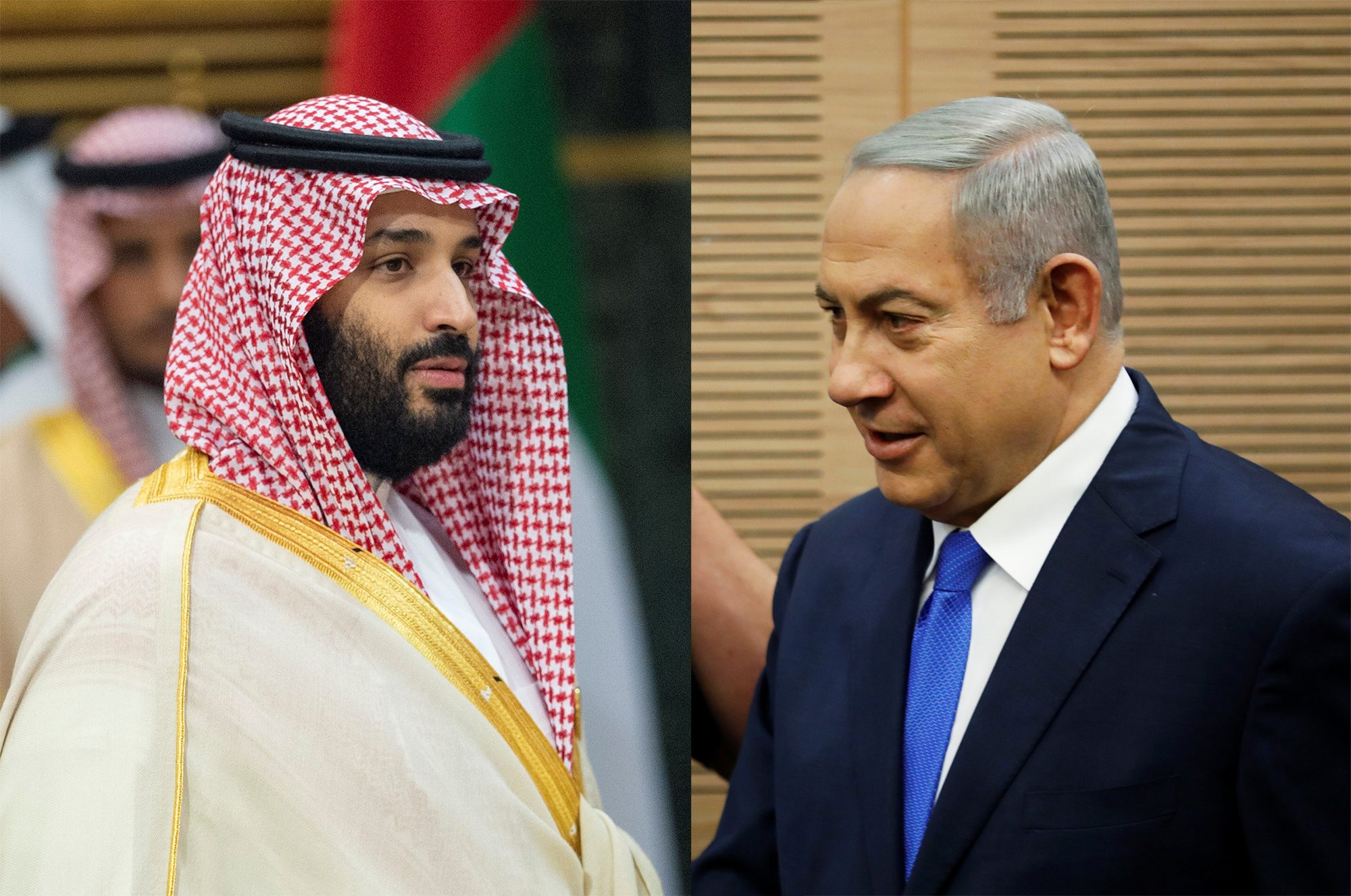 رئيس الوزراء الإسرائيلي بنيامين نتنياهو وولي العهد السعودي محمد بن سلمان (رويترز)