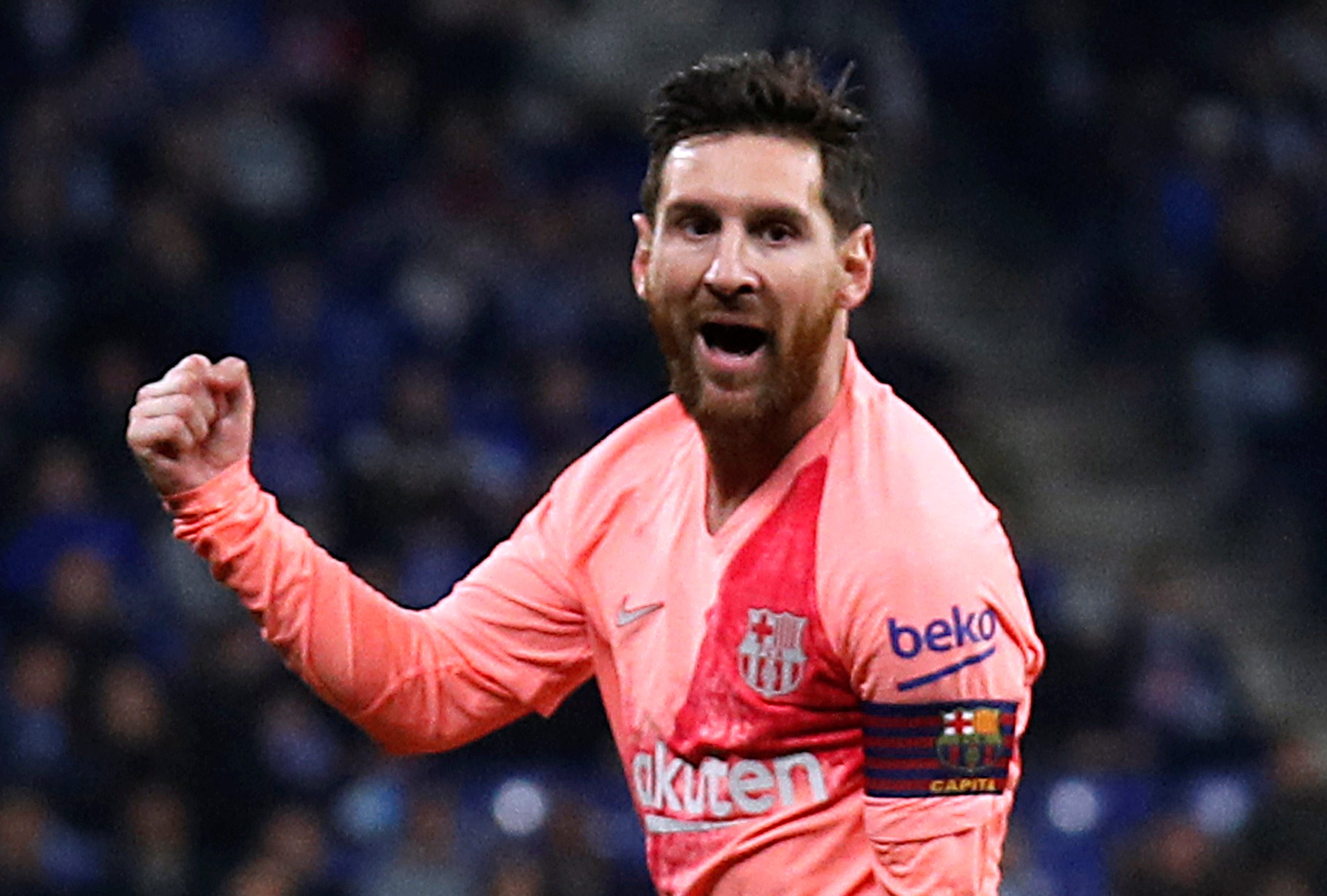 أرقام ميسي القياسية مع برشلونة الإسباني ستكون مرشحة للارتفاع في العام 2019 (رويترز)