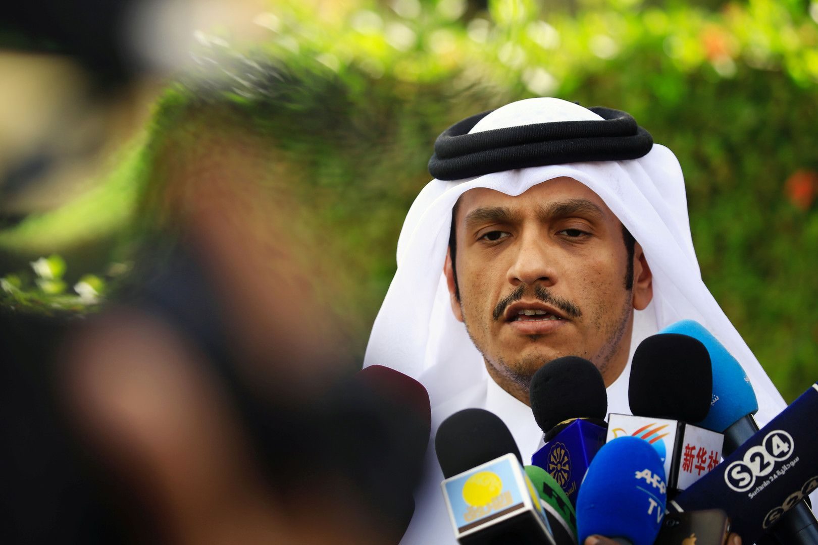 وزير خارجية قطر الشيخ محمد بن عبدالرحمن آل ثاني/ رويترز
