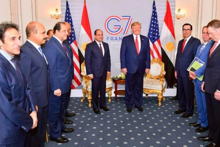 الرئيس الأمريكي دونالد ترامب والرئيس المصري عبدالفتاح السيسي/ وسائل التواصل