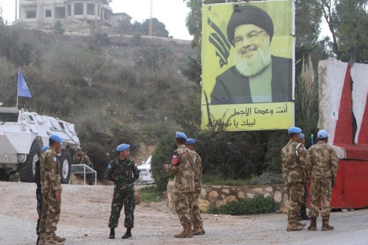 قوات حفظ السلام التابعة للأمم المتحدة تقوم بدوريات في الجانب اللبناني من الحدود الإسرائيلية اللبنانية، ديسمبر 2018/ AFP