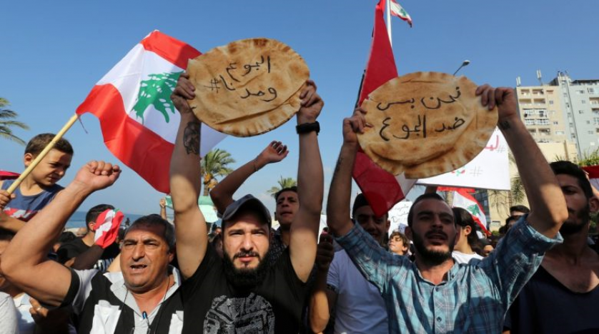 ثورة جياع في لبنان
