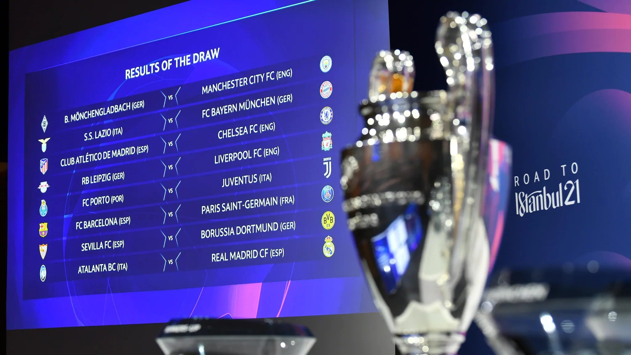 نتائج قرعة دوري أبطال أوروبا