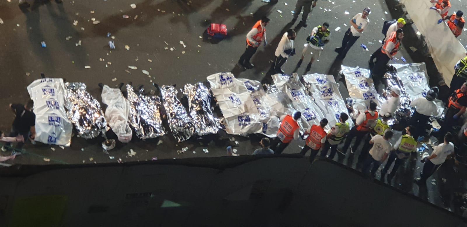 44 قتيلاً على الأقل وأكثر من 100 جريح في حادث خلال احتفال ديني للمستوطنين