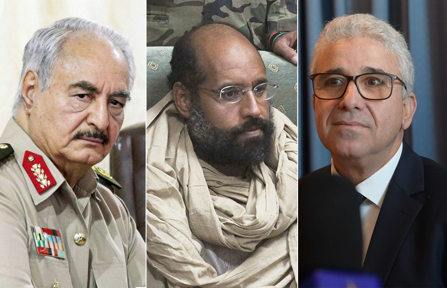 أصوات القذافيين تشعل التنافس بين المرشحين للرئاسيات: حفتر وباشاغا وسيف الإسلام.. فمن يظفر بها؟