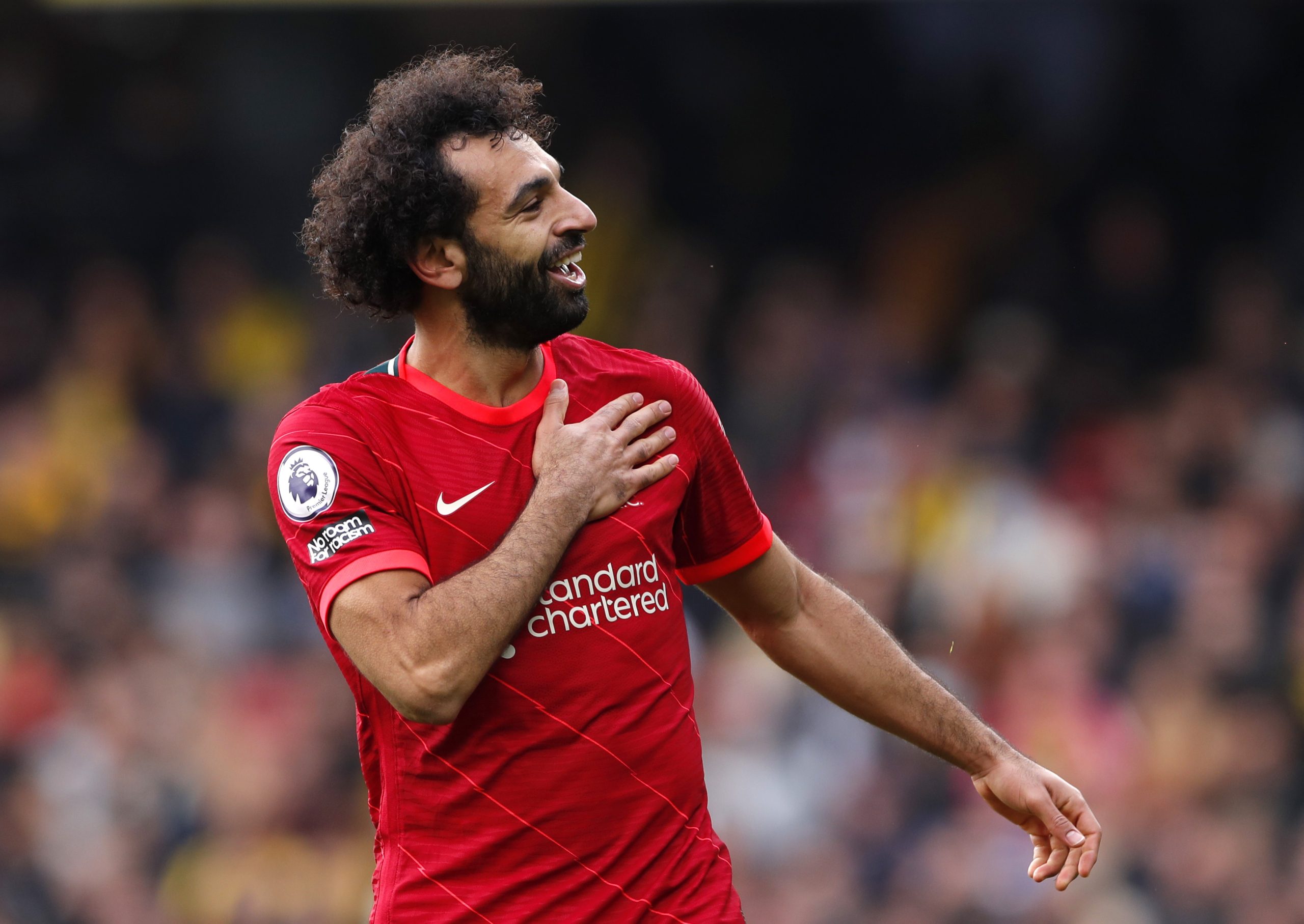 محمد صلاح سجل هدفاً رائعاً أمام واتفورد (رويترز)