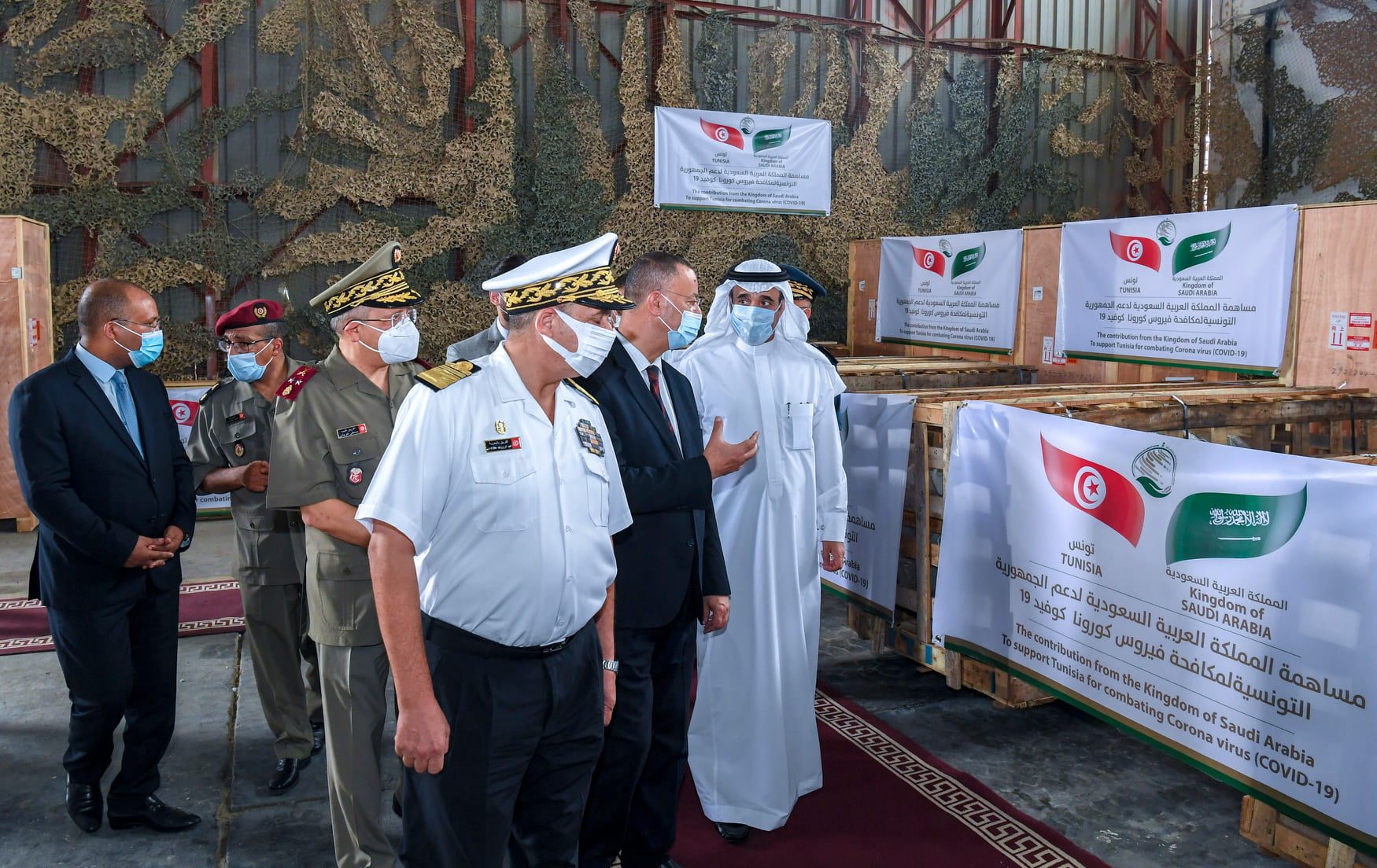 دعم السعودية لتونس بمولدات أكسجين (صفحة رئاسة الحكومة في فيسبوك)