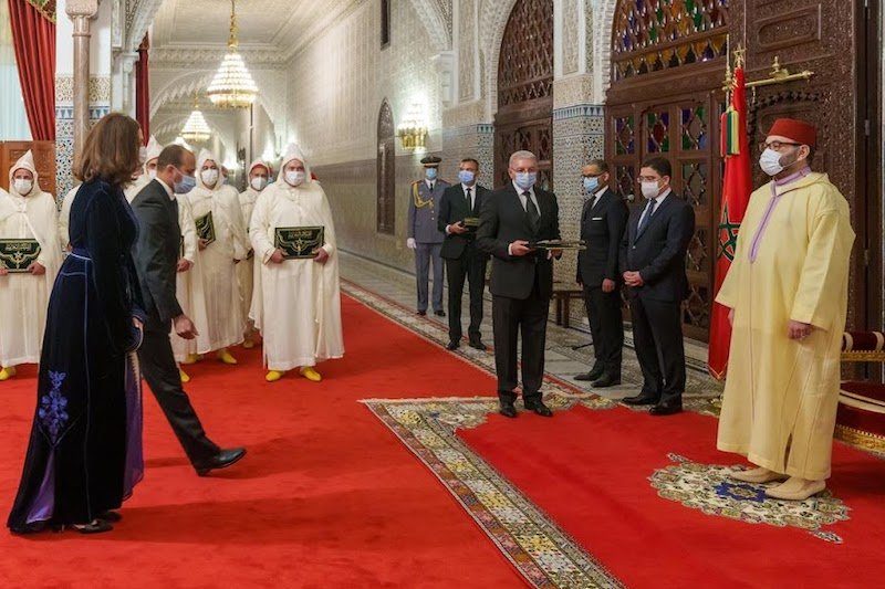 الملك محمد السادس يستقبل سفراء جدد (مواقع التواصل الاجتماعي)