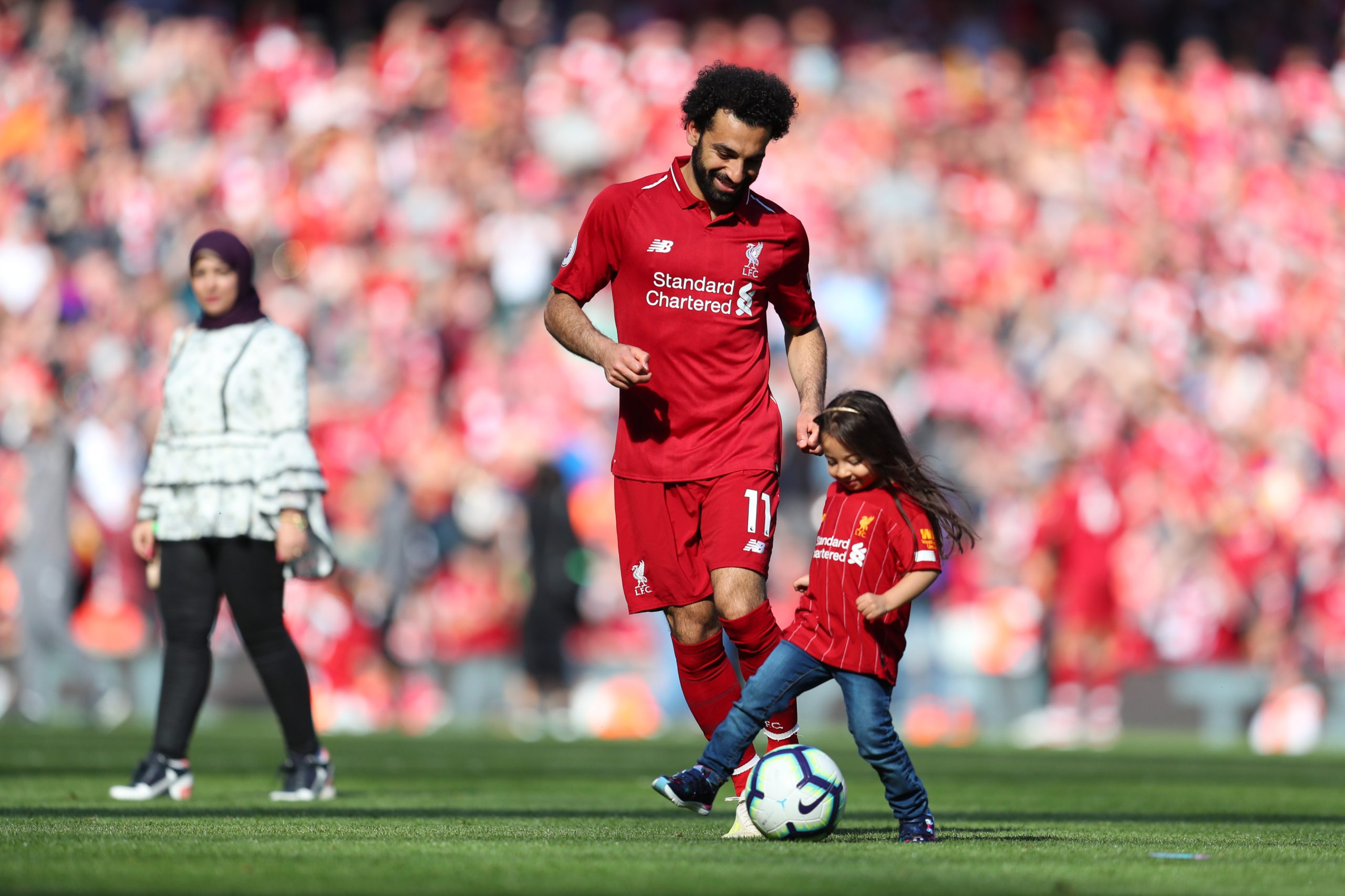 مكة ابنة محمد صلاح خطفت الأضواء - gettyimages