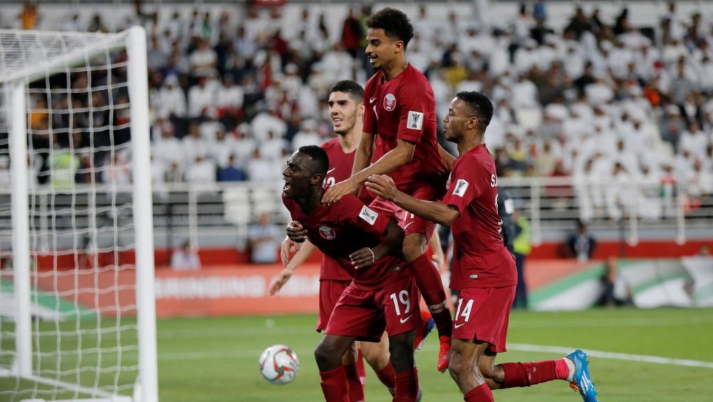 منتخب قطر بطل آسيا-مواقع التواصل الاجتماعي