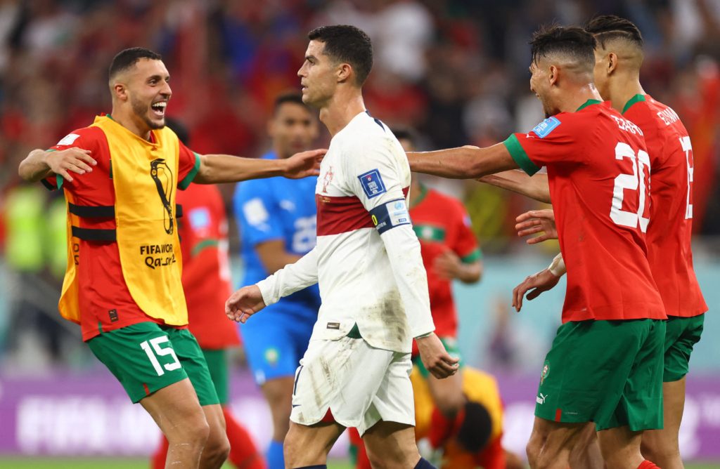 رويترز/ فوز المغرب التاريخي على البرتغال