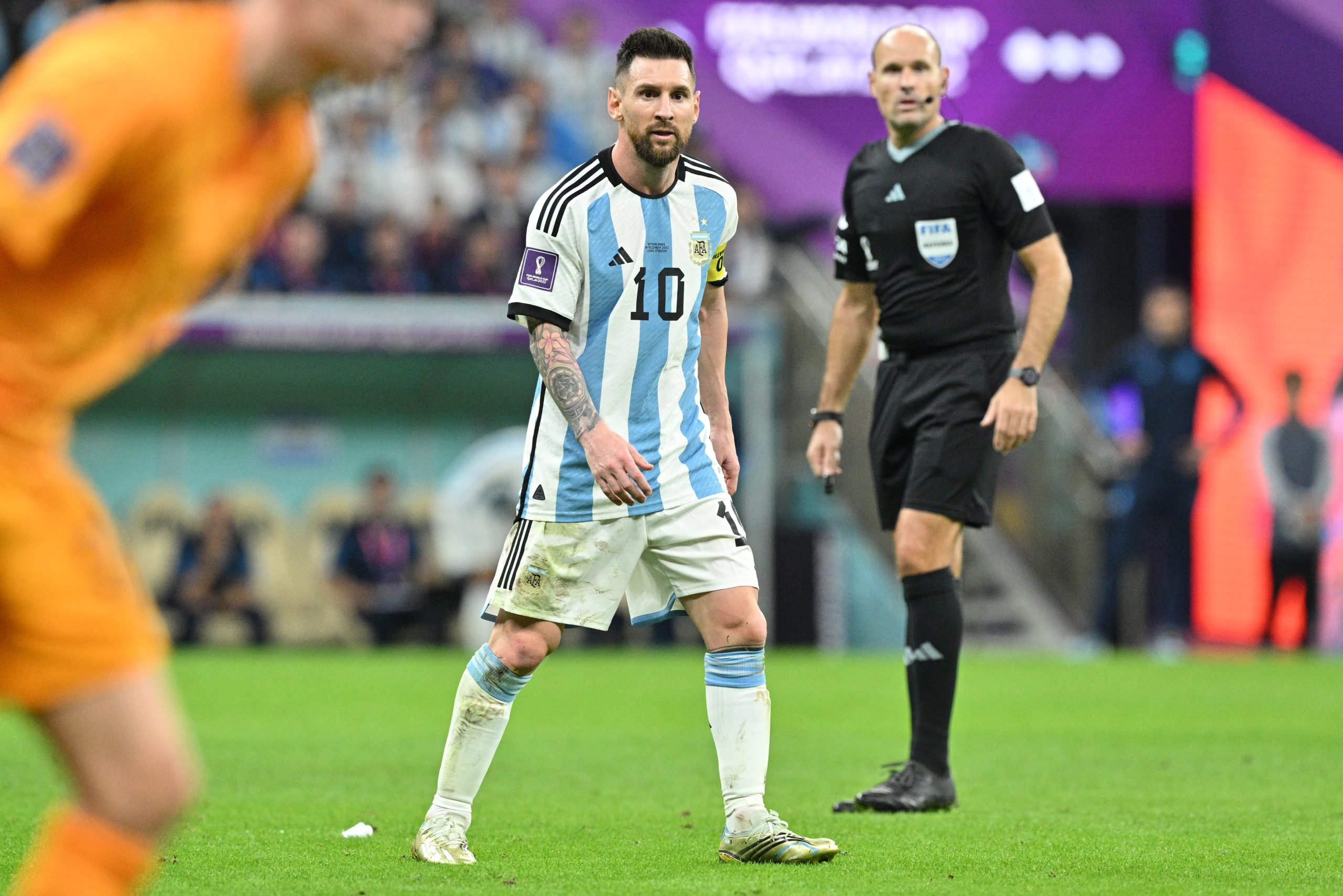 اللاعب الهولندي الذي شتمه ميسي - gettyimages