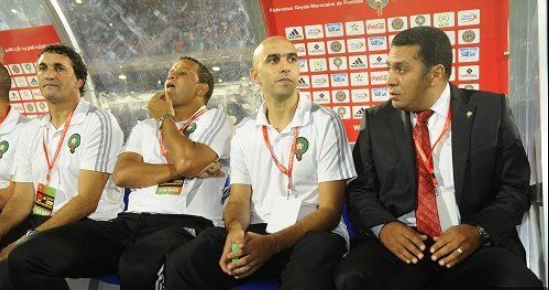 ضمن تشكيلة طاقم المنتخب الوطني في عهد رشيد الطاوسي سنة 2012/التواصل الاجتماعي