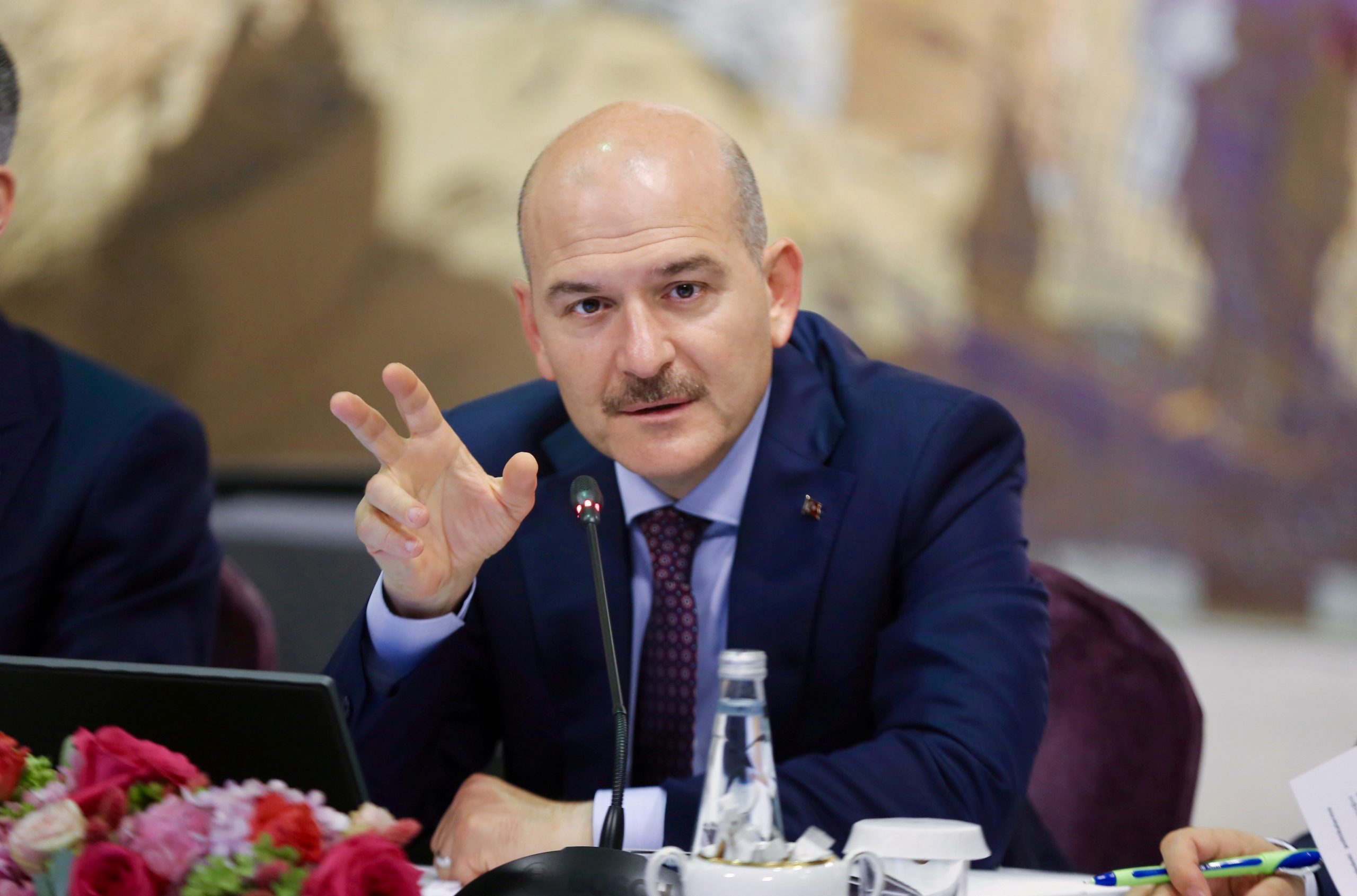 سليمان صويلو وزير الداخلية التركي تركيا الانتخابات التركية اللاجئون السوريون