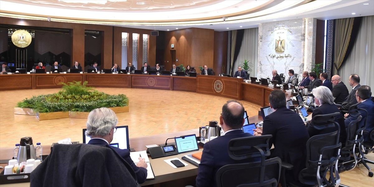 اجتماع الدكتور مصطفى مدبولى رئيس مجلس الوزراء المصري مع رجال أعمال أتراك بالقاهرة/الأناضول