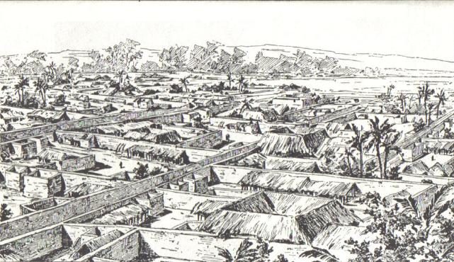 رسم لأحد الضباط البريطانيين لمملكة بنين عام 1897 - Wikimedia Commons