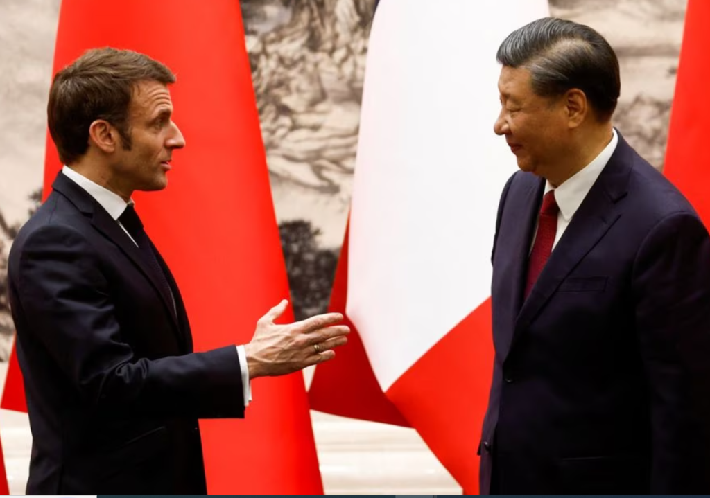 الصين روسيا ماكرون فرنسا