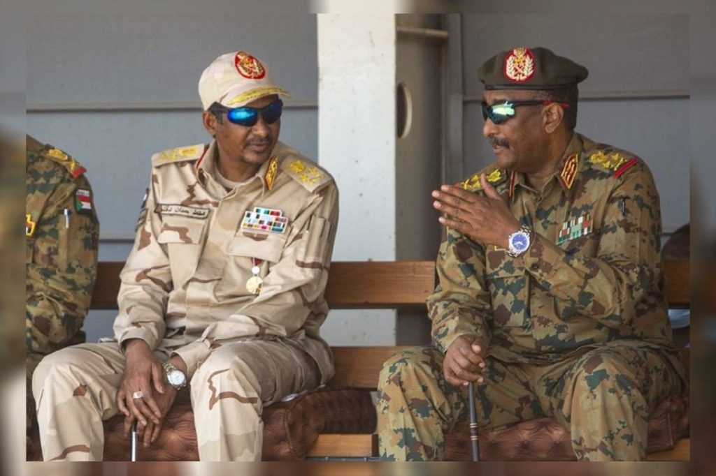 حميدتي - البرهان - حميدتي والبرهان قوات الدعم السريع السودان