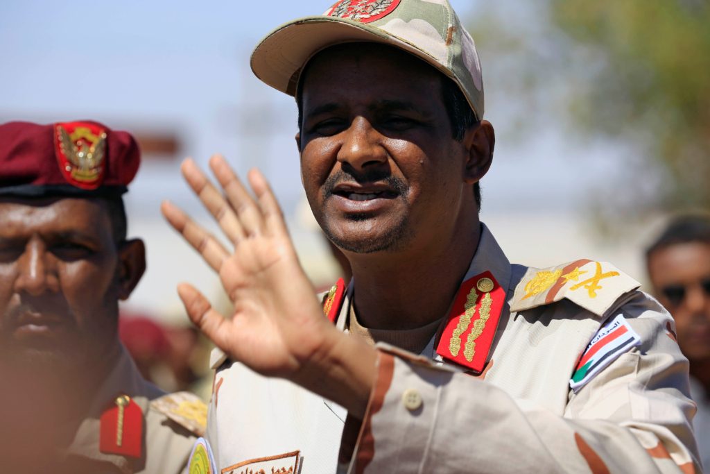 حميدتي خارج السودان