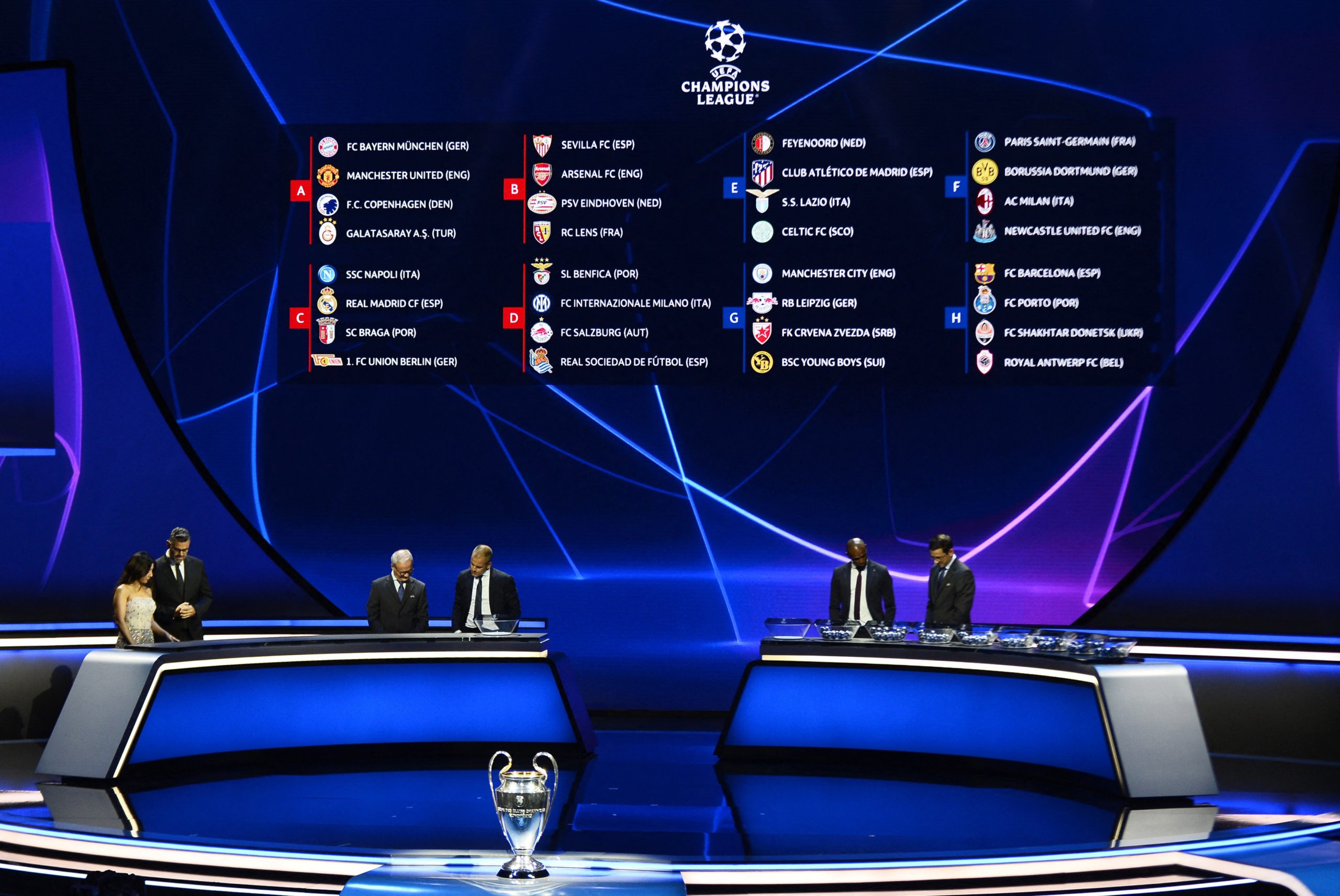 مجموعات دوري أبطال أوروبا (رويترز)
