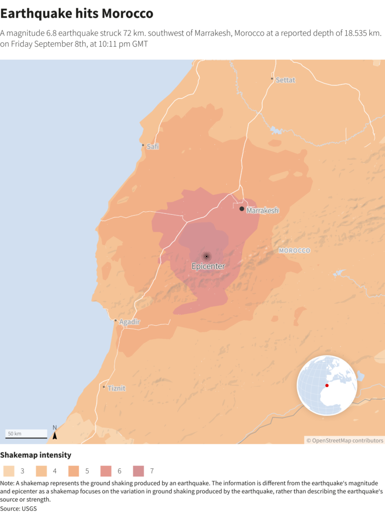 أقوى زلزال في المغرب