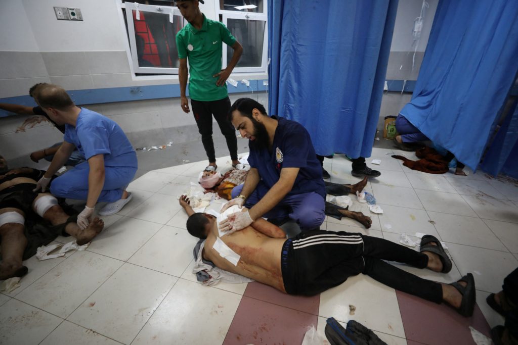 غزة مستشفى المعمداني 
