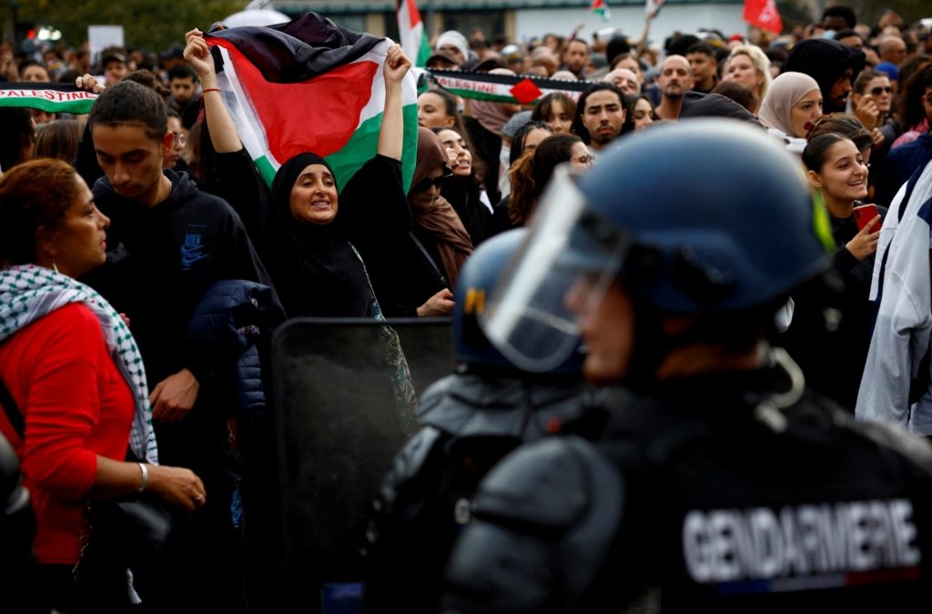 الاحتجاجات المؤيدة لفلسطين فرنسا