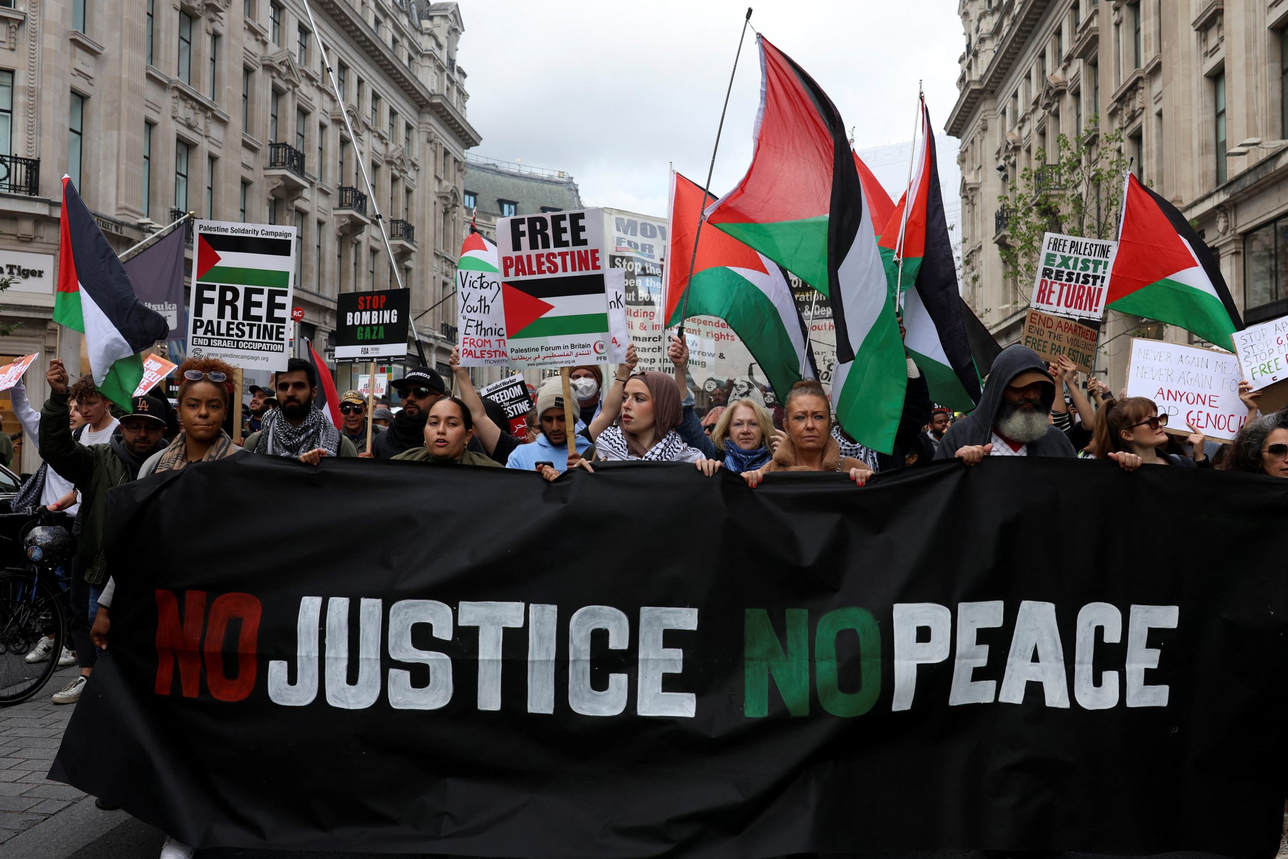 غزة الاحتلال الإسرائيلي التضامن مع فلسطين لندن