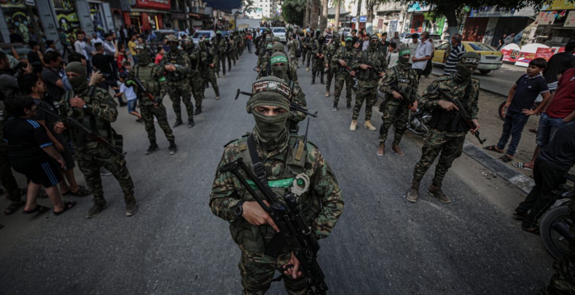 عناصر من كتائب القسام الجناح العسكري لحركة حماس في غزة / الأناضول