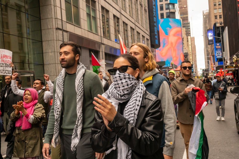 المناصرين لفلسطين في نيويورك