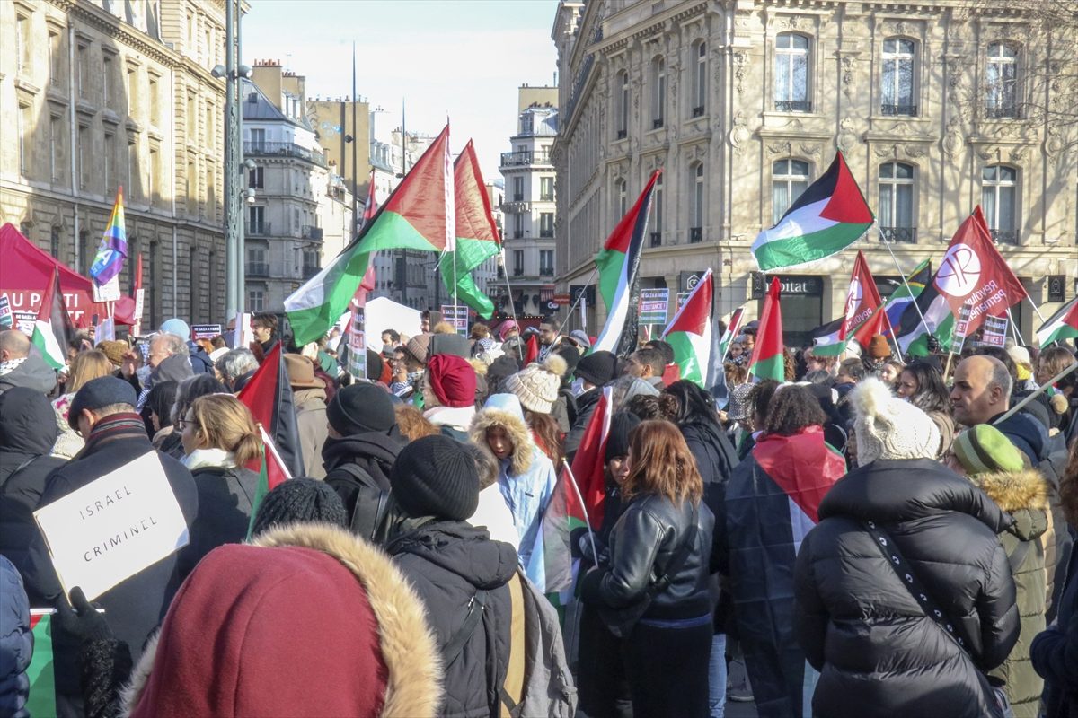 مسيرة من باريس إلى بروكسل لدعم غزة/الأناضول