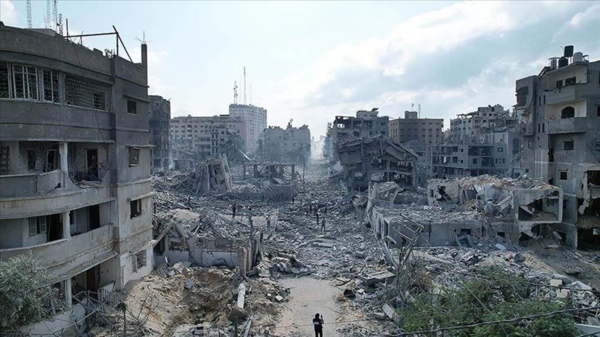 آثار القصف الإسرائيلي على قطاع غزة/ الأناضول
