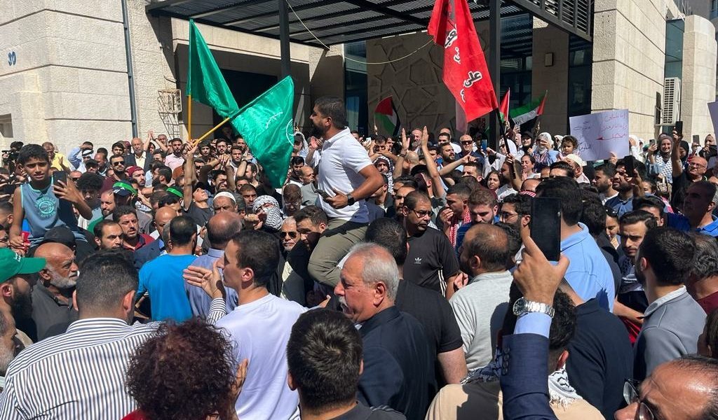 مسيرة حاشدة في الأردن نصرة لغزة لليوم الثاني على التوالي