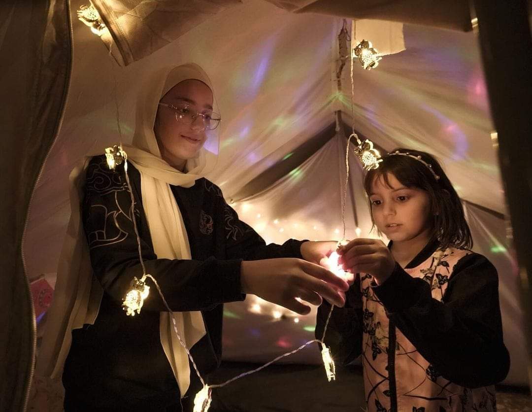 مشاهد الاستعداد لشهر رمضان من مخيمات النازحين في رفح - تصوير بلال خالد