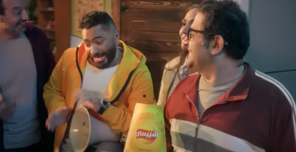 تامر حسني وإعلان شيبسي