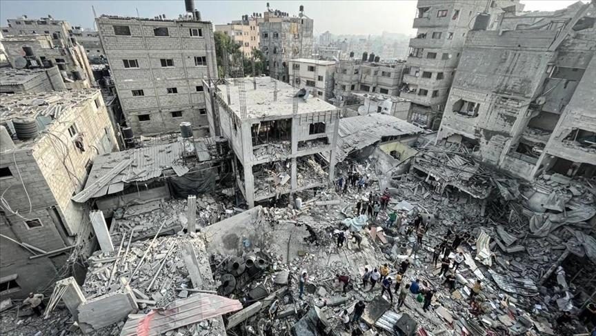 آثار القصف الإسرائيلي على غزة/الأناضول