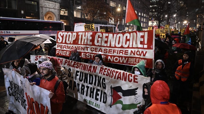 تظاهرة رياضية في نيويورك لدعم غزة
