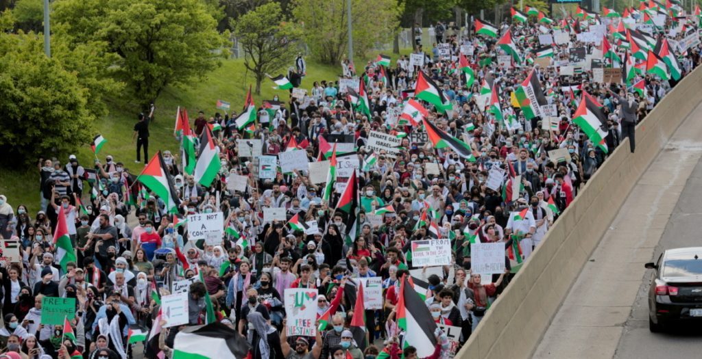 مشروع قرار يحظر مظاهرات مؤيدة لفلسطين